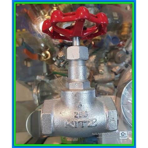 Jual Stop Kran Globe Valve Inch Kitz Ductile Iron K Ulir Drat Besi