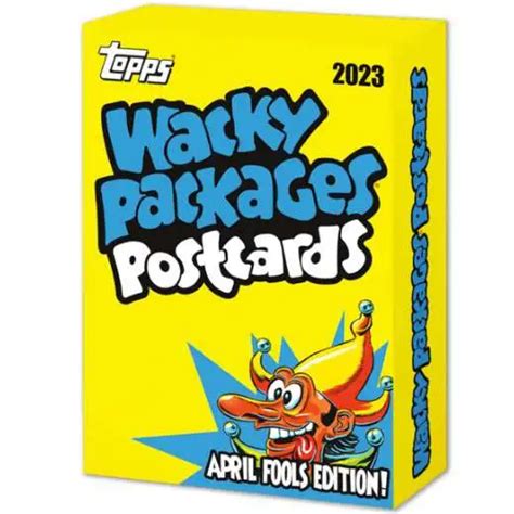 Wacky Packages 2023 All New Series Exclusive Trading Card Pack 12 Subjects 10 Base Stickers 2