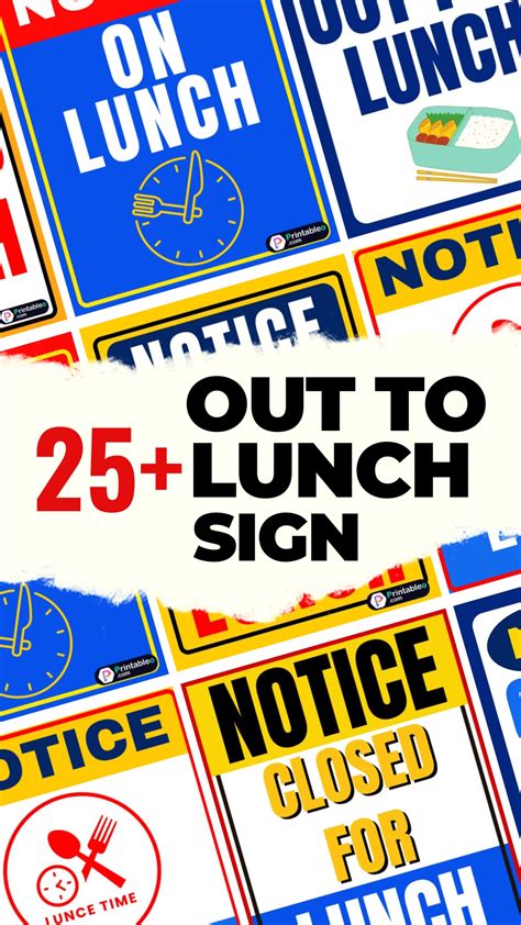 25+ Printable Out To Lunch Sign| Download FREE PDFs