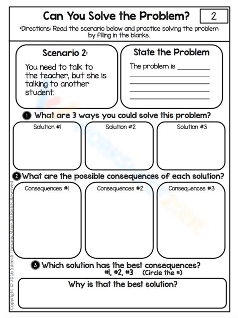 Can You Solve The Problem Worksheet