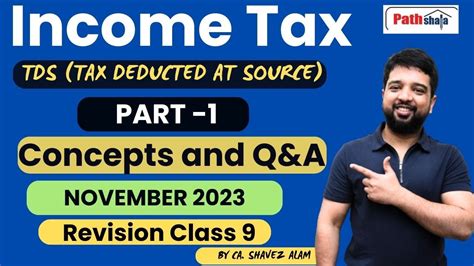 Ca Inter Income Tax Tds Tax Deducted At Source Part 1