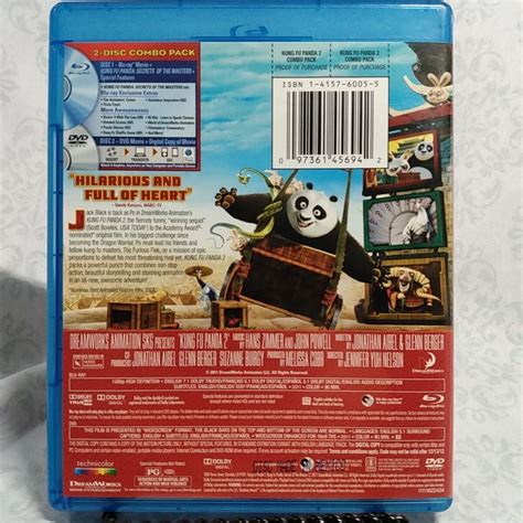 Kung Fu Panda 2 Blu Ray Dvd 2011 2 Disc Set Dvd Scratched Ebay