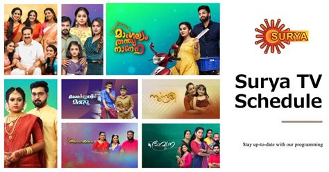 Surya Tv Schedule Today Telecast Time Of Malayalam Serials