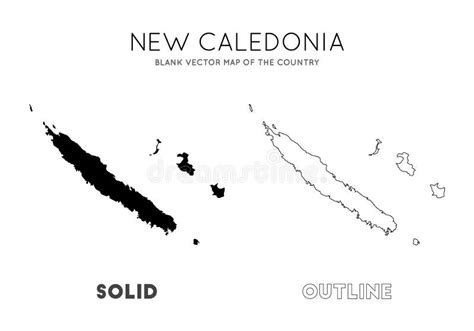 Mapa De Nueva Caledonia Ilustraci N Del Vector Ilustraci N De Modelo