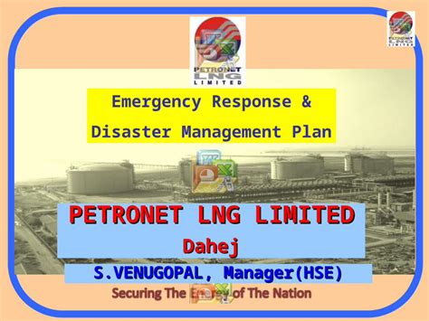 Ppt Emergency Response Disaster Management Plan Petronet Lng