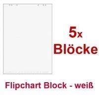 Faxland De X Flipchartbl Cke Weiss Blanco Je Block Blatt X