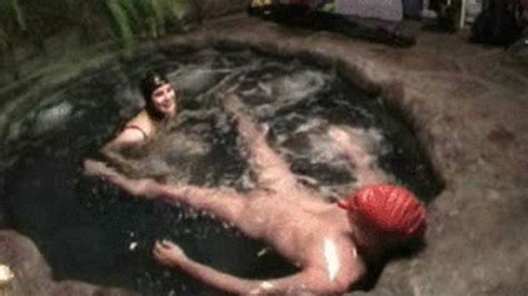 Heavy Rubber Hot Tub FULL MOVIE Chastity Footjob Blowjob Femdom Alice In Latex Land