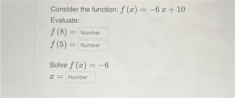 Solved Consider The Function