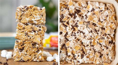 Smores Cereal Bars Recipe Just 15 Mins And 4 Ingr Dinner Then Dessert