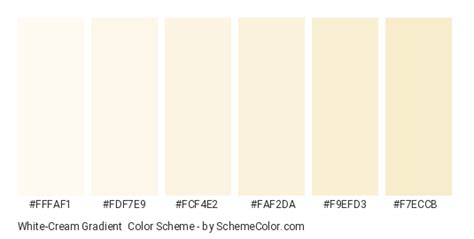 White-Cream Gradient Color Scheme » Cream » SchemeColor.com