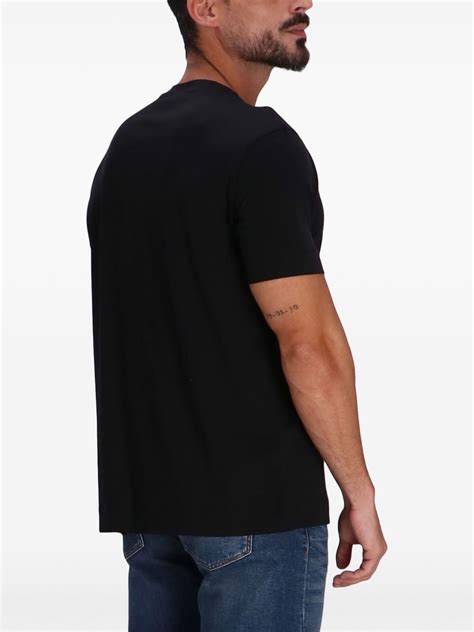 Emporio Armani Playera Con Logo Bordado Negro FARFETCH MX