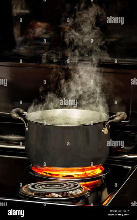 Boiling Pot Steam Stove High Resolution Stock Photography And Images