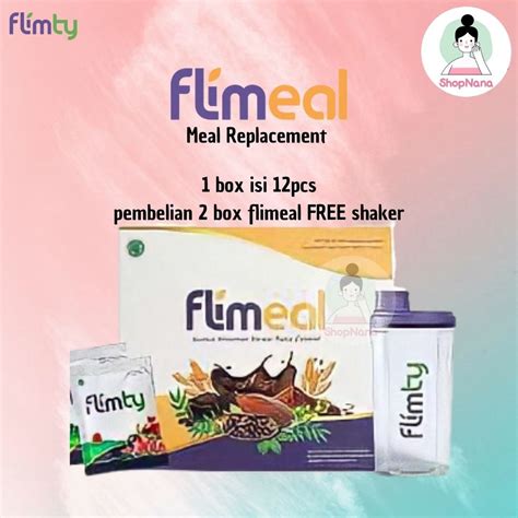 Jual Flimeal Meal Replacement Rasa Coklat By Flimty Box Shopee