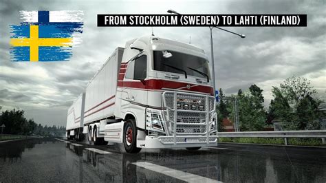 From Stockholm Sweden To Lahti Finland On Volvo FH Tandem Euro