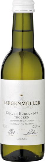 Weingut Lergenmüller 2019 Grauburgunder 0 25L trocken bei WirWinzer