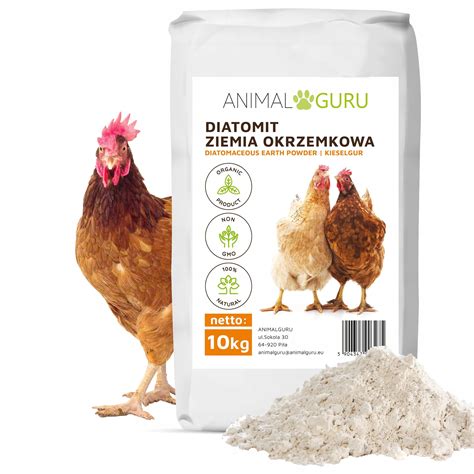 Diatomit naturalna ziemia okrzemkowa dla kur 10kg Cena 52 99 zł