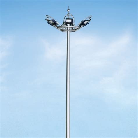 IP67 800W 1000W Hot DIP Galvanization Octagonal High Mast Lighting Solar Panel And Solar