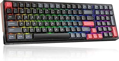 Amazon ROYALAXE XL98 Wireless Mechanical Keyboard With RGB LED Matrix Panel Hot Swappable