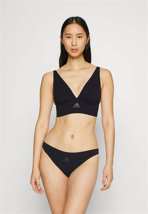 Adidas Sport Longline Plunge Lounge Bustier Black Zalando Ie