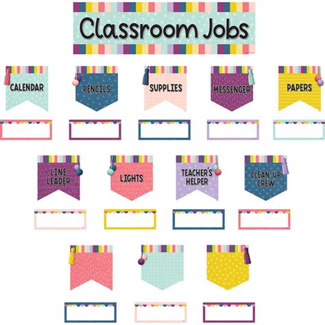 Oh Happy Day Classroom Jobs Mini Bulletin Board Tcr9024 Teacher