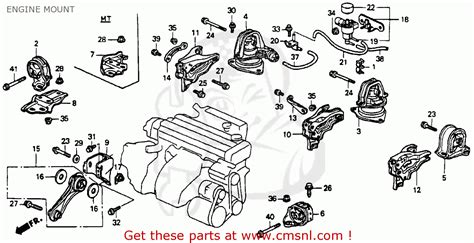 Honda Accord 1990 L 4dr Dx Kakl Engine Mount Buy Engine Mount