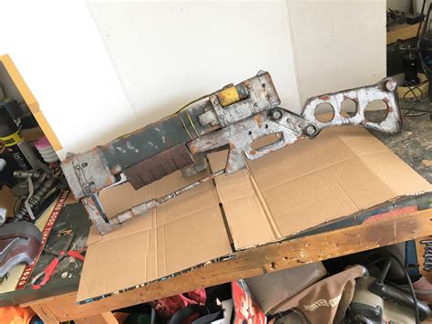 Heres My Finished Cardboard Laser Rifle Rfalloutnewvegas