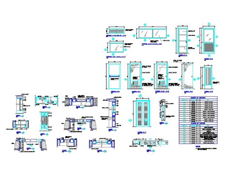 Detalles De Puertas Y Ventanas En AutoCAD CAD 267 54 KB Bibliocad