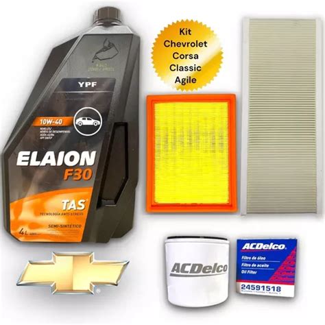 Kit Filtros Y Aceite Elaion F Chevrolet Corsa Agile