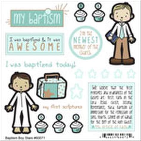 Scrapbook Customs Baptism Boy Stickers 646619600714