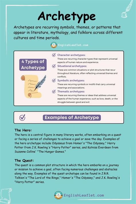 4 Types of Archetype & Their Examples - EnglishLeaflet