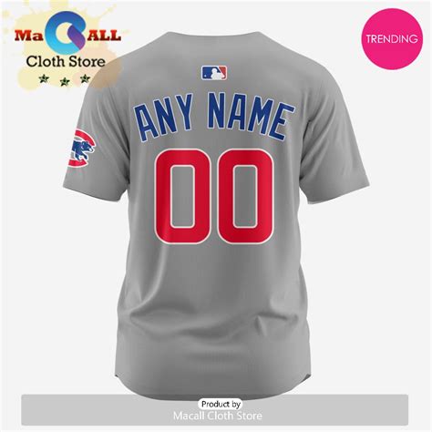 Chicago Cubs Custom Mlb 2024 Road Baseball Jersey Macall Cloth Store