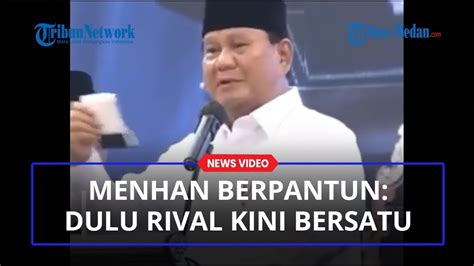 Menhan Berpantun Jokowi Dan Prabowo Dulu Rival Kini Bersatu YouTube