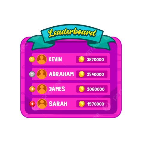 Game Leaderboard Ranking Vector PNG Images Leaderboard Game Rank