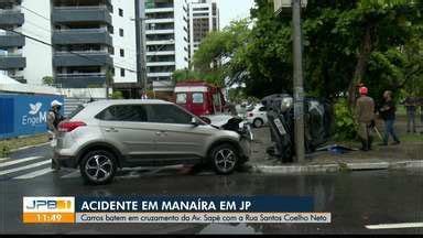 Jpb Carros Batem Em Cruzamento Do Mana Ra Em Jo O Pessoa Globoplay