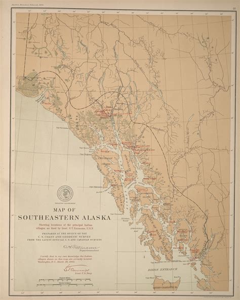 Southeast Alaska Map With Cities