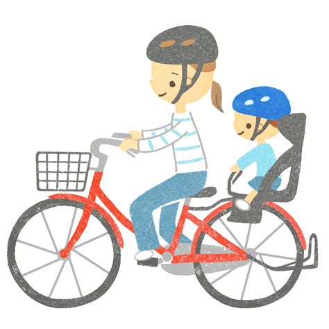 子ども乗せ自転車 無料イラスト 【フリー素材ずーあん】商用利用okな無料イラストサイト