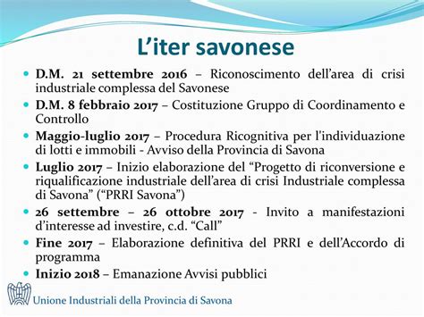 Area Di Crisi Industriale Complessa Di Savona Ppt Scaricare