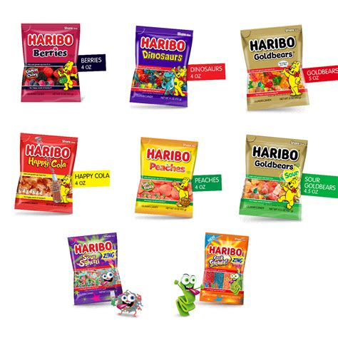 Haribo Gummies Combo Pack Assortment of 8 Flavors - Walmart.com - Walmart.com