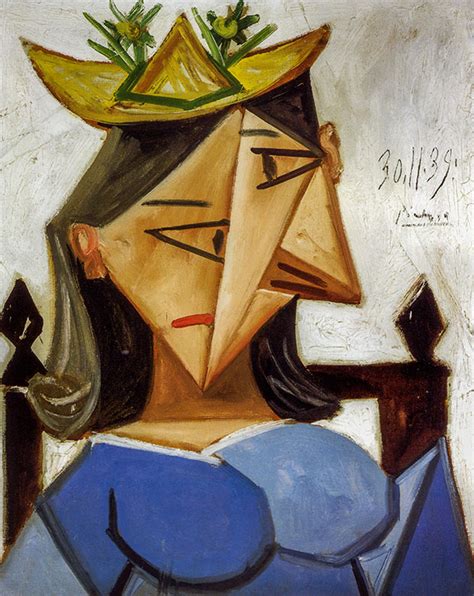 Pablo Picasso Head Of A Woman With A Hat Ünlü Ressamların Tabloları