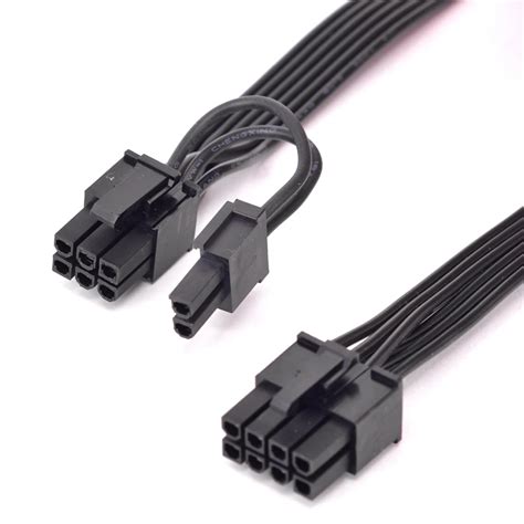 PCIe 8Pin to 6+2pin Power supply Cable PCI express Graphics Card 8Pin ...