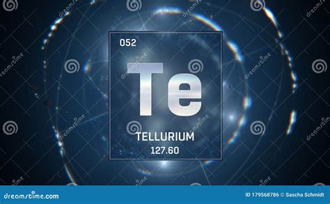 Telurio Como Elemento Del Cuadro Peri Dico D Ilustraci N Sobre