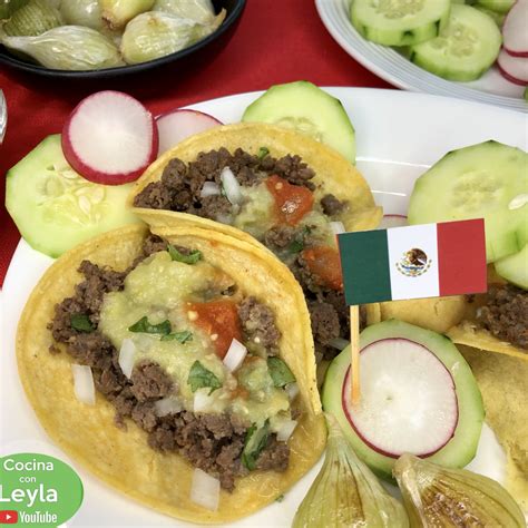 Receta De Tacos De Carne Molida Sabor Carne Asada Easy Ground Meat