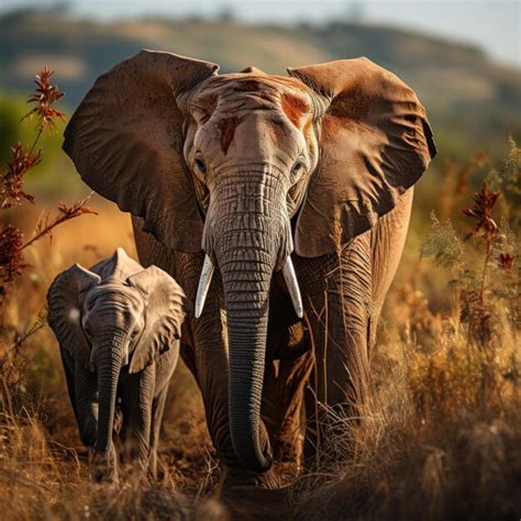 premium photo elephant wildlife photography generative ai