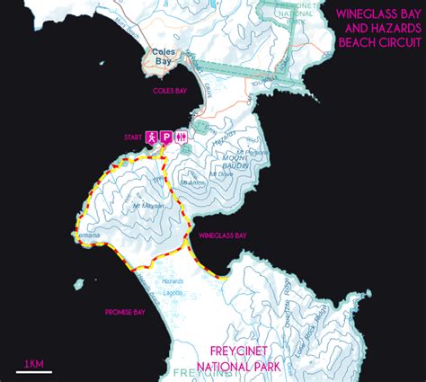 Wineglass Bay And Hazards Beach Circuit