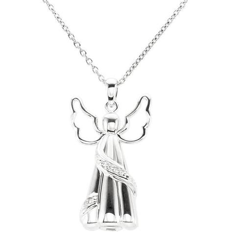 Sterling Silver Ash Holder Necklace | Heavenly Angel | Cremation Jewel - Clothed with Truth