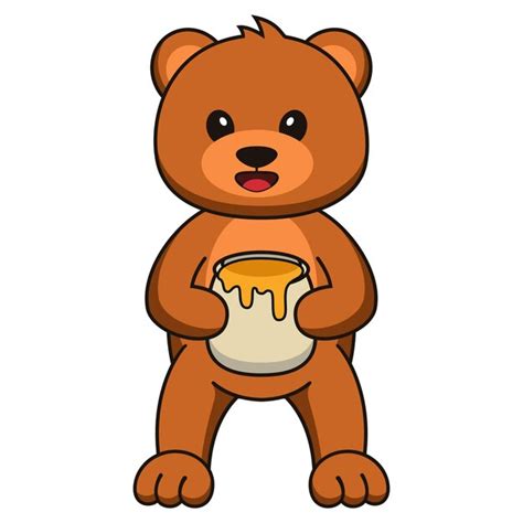 Premium Vector Cute Cartoon Bear Illustration