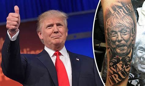 Donald Trump S Face Tattooed On British Fan S Leg Uk News Express