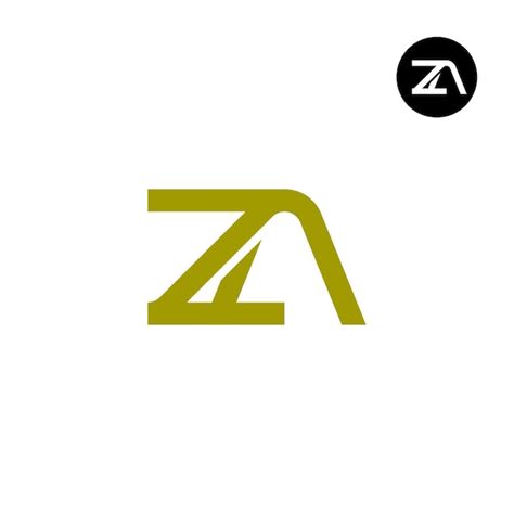 Premium Vector Letter Za Monogram Logo Design