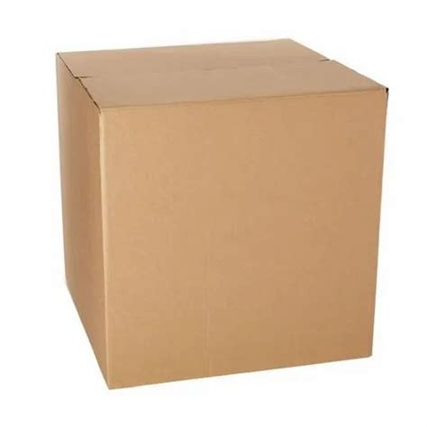 Single Wall 3 Ply Square Cardboard Corrugated Packaging Box Box