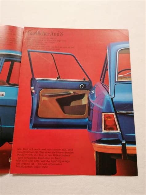 Original Prospekt Citroen Ami Iz Godine Brochure